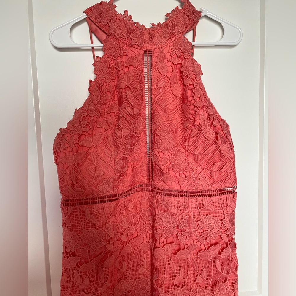 Bardot lace dress